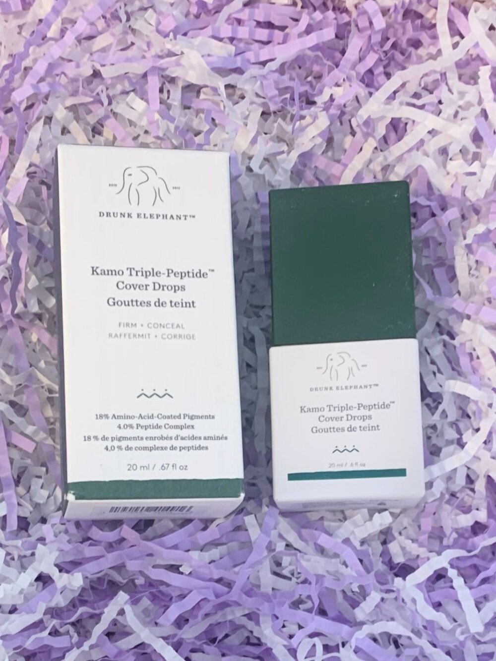 Drunk Elephant Kamo Triple-Peptide Cover Drops Serum Foundation Skin Tint 13N